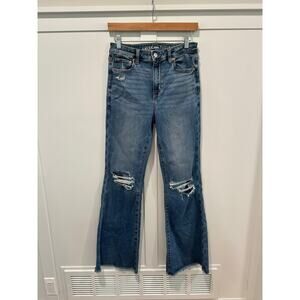 American Eagle Super High Rise Flare Jeans Size 4
